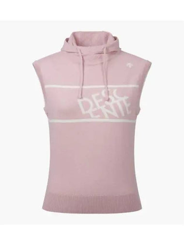 GOLF Women s Logo Point Hooded Vest DP32WFKV81 - DESCENTE - BALAAN 1