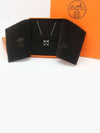 Pop H Pendant Silver Necklace Noir - HERMES - BALAAN 2