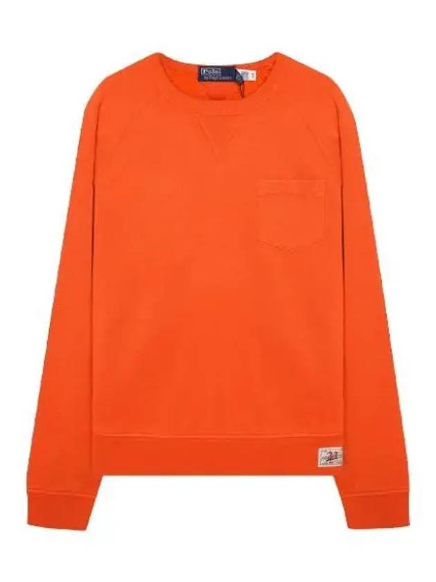 Pocket Patch Sweatshirt Orange - POLO RALPH LAUREN - BALAAN 2