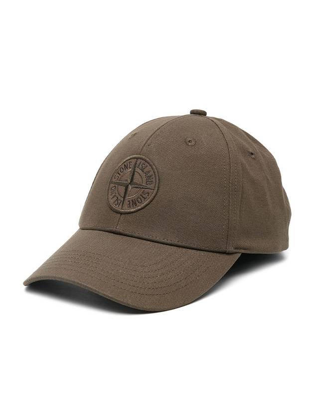 99661 Cotton Rep 6 Panel Ball Cap Brown - STONE ISLAND - BALAAN 2