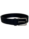 Intrecciato Leather Belt Navy - BOTTEGA VENETA - BALAAN 2