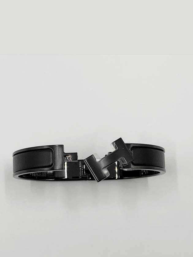 Clic HH So Bracelet Black - HERMES - BALAAN 7