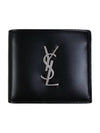 East/West Wallet In Smooth Leather Black - SAINT LAURENT - BALAAN 2