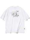 Dawn Push Me Embroidered Short Sleeve T-Shirt White - CPGN STUDIO - BALAAN 2