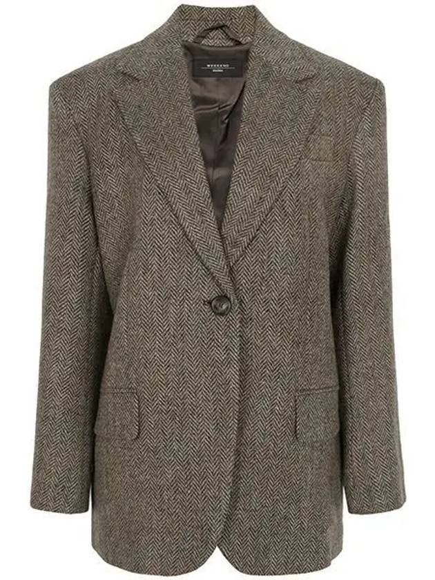 dark brown Pistoia virgin wool jacket 008 1208808 - MAX MARA - BALAAN 1