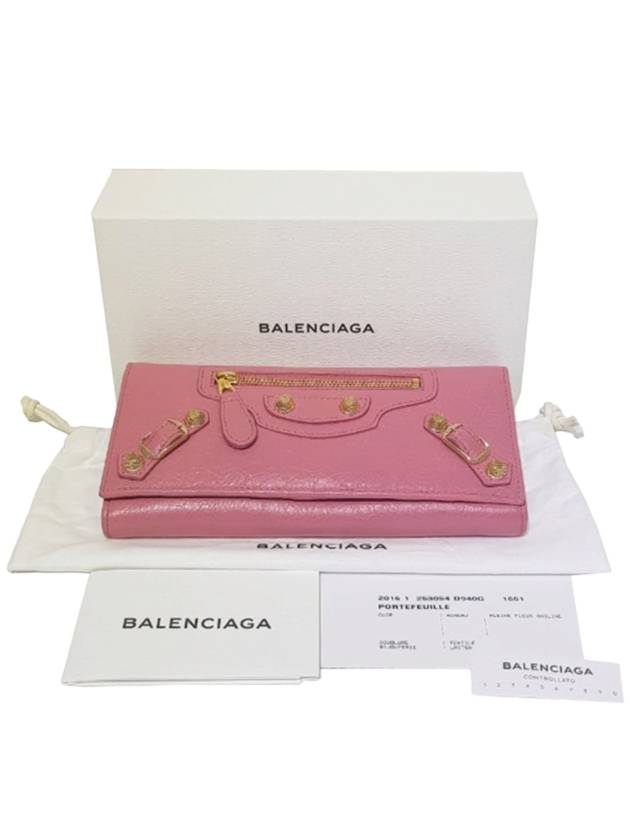 Women s 253054 Pink Leather New Giant Long Wallet - BALENCIAGA - BALAAN 8