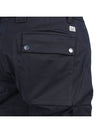 Men's Metropolis Stretch Satin Cargo Straight Pants Navy - CP COMPANY - BALAAN 11