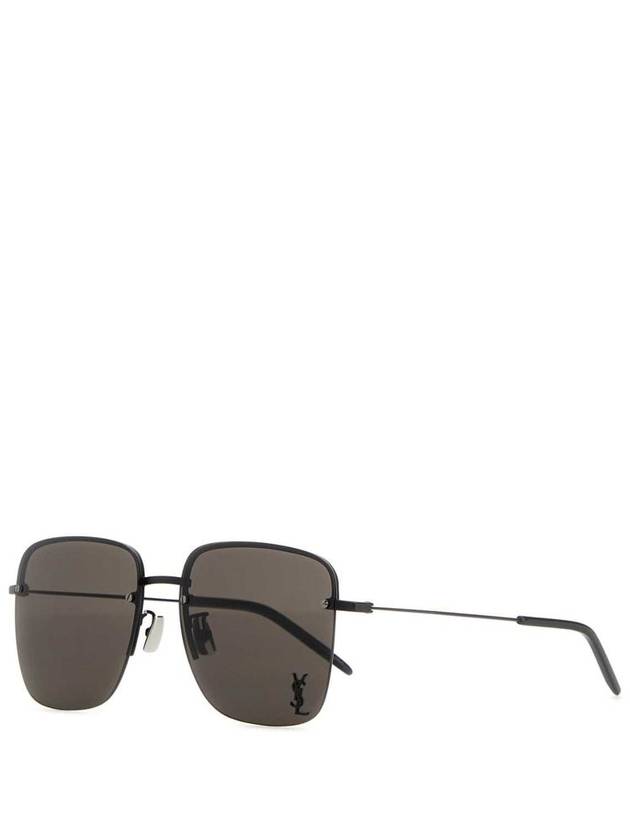 Monogram Logo Metal Sunglasses Black - SAINT LAURENT - BALAAN 3