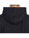 Pleated Drawstring Hoodie Black - VALENTINO - BALAAN 8