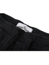 Fleece Bermuda Shorts Black - STONE ISLAND - BALAAN 4