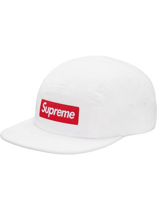 washed chino twill camp cap white WASHED CHINO TWILL CAMP CAP WHITE - SUPREME - BALAAN 1