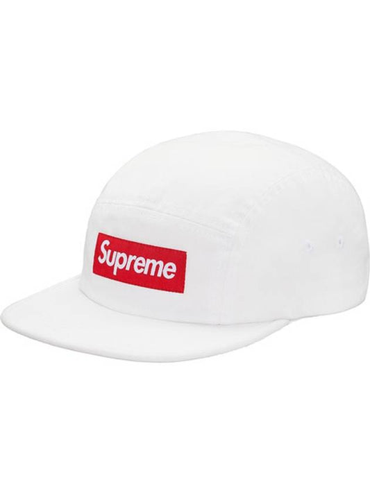 washed chino twill camp cap white WASHED CHINO TWILL CAMP CAP WHITE - SUPREME - BALAAN 1