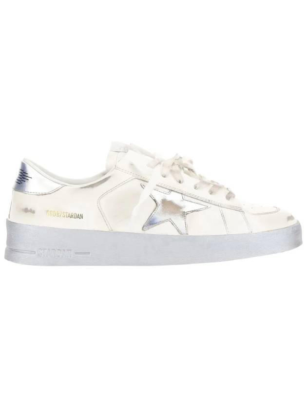 Star Dan Silver Tab Low Top Sneakers White - GOLDEN GOOSE - BALAAN 1