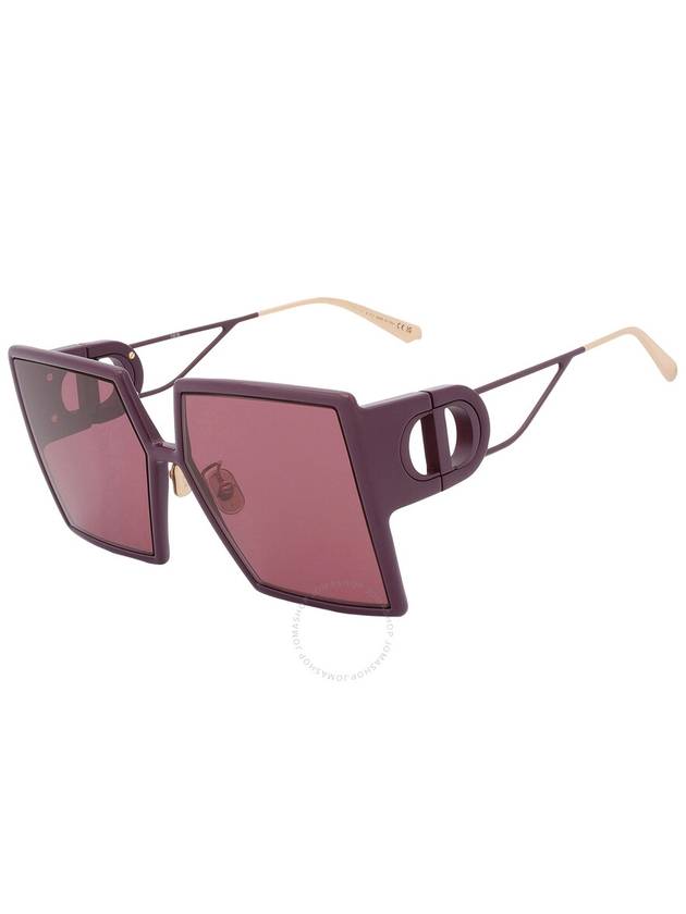 Dior 30MONTAIGNE SU Burgundy Square Ladies Sunglasses CD40030U 60D0 58 - DIOR - BALAAN 3