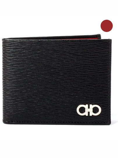 ID Window Gancini Half Wallet Black - SALVATORE FERRAGAMO - BALAAN 2