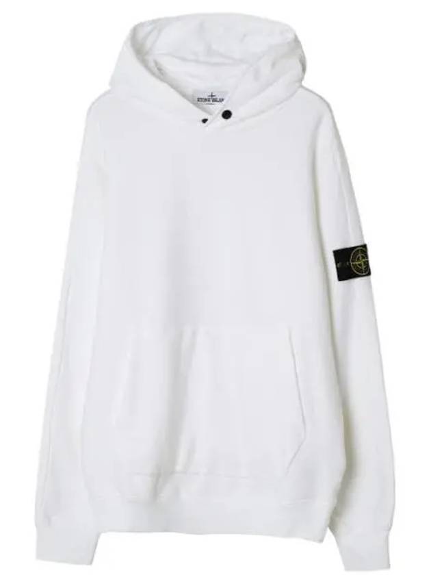 Stretch cotton fleece hoodie regular fit - STONE ISLAND - BALAAN 1