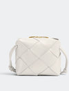 Cassette Intrecciato Mini Shoulder Bag White - BOTTEGA VENETA - BALAAN 2