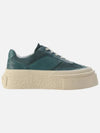 Platform Leather Low Top Sneakers Green - MAISON MARGIELA - BALAAN 4