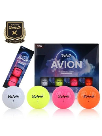 AVION Flight Optimized Golf Ball Avion Color1 Dozen 12 Balls - VOLVIK - BALAAN 1