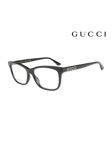 Eyewear Square Acetate Eyeglasses Black - GUCCI - BALAAN 1