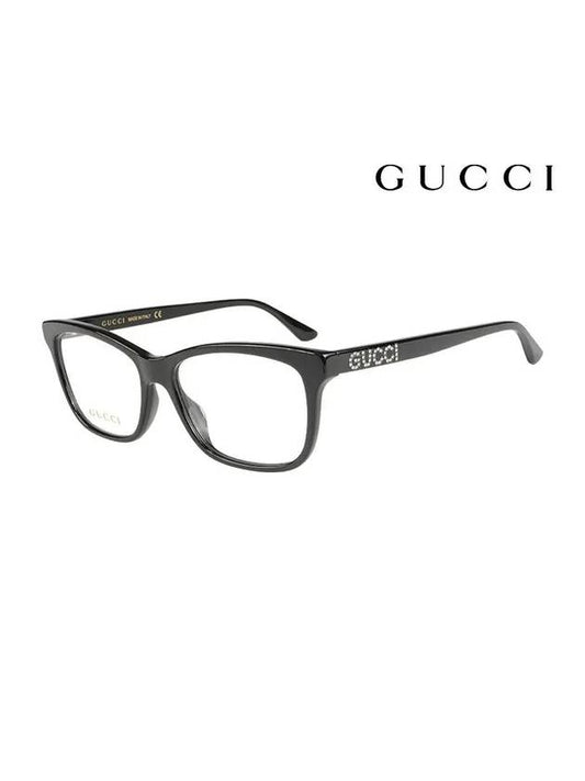 Glasses Frame GG0731O 001 Square Acetate Men Women Glasses - GUCCI - BALAAN.