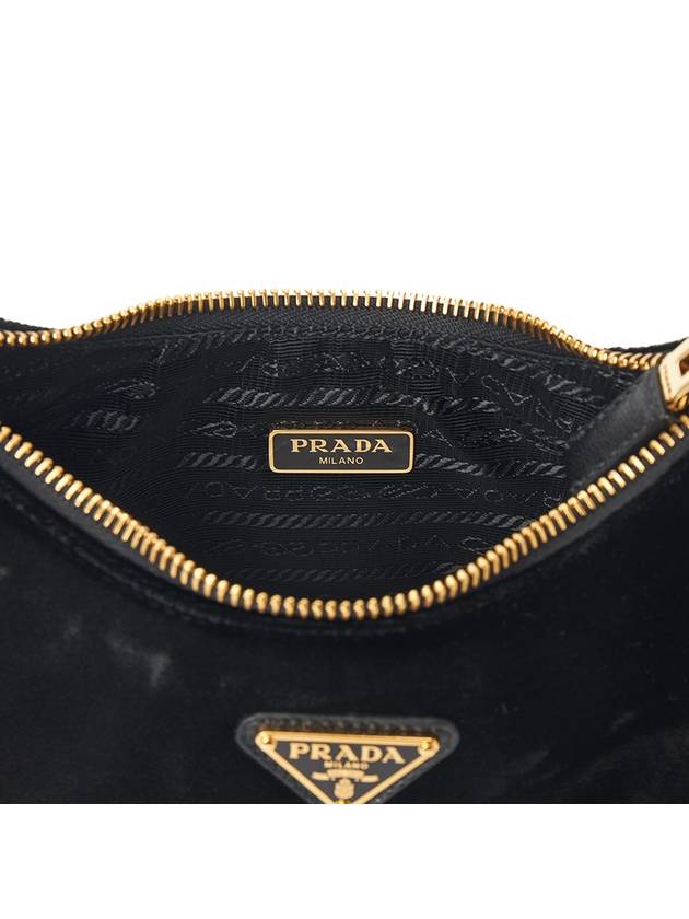 Re-Edition Velvet Mini Bag Black - PRADA - BALAAN 9