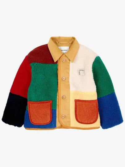 Color Block Sheepskin Jacket B224AC128 Italian Kids - BOBO CHOSES - BALAAN 2