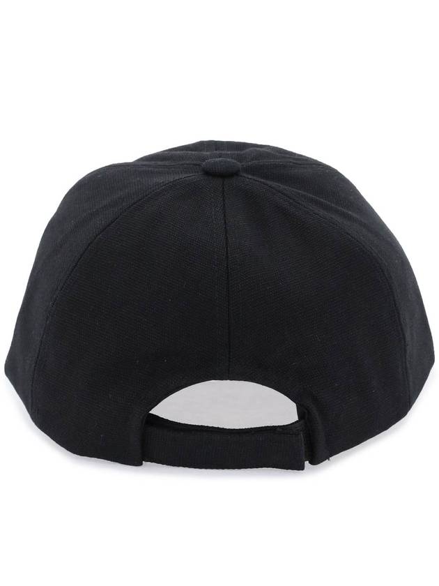 Tyron Logo Cotton Ball Cap Black - ISABEL MARANT - BALAAN 4