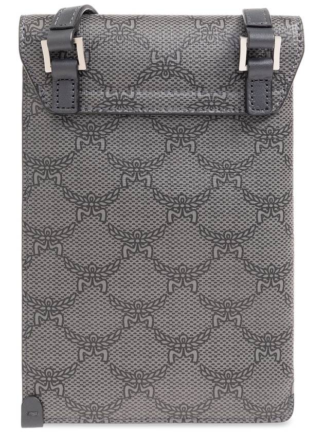 MCM Phone Pouch With Strap, Men's, Grey - MCM - BALAAN 3