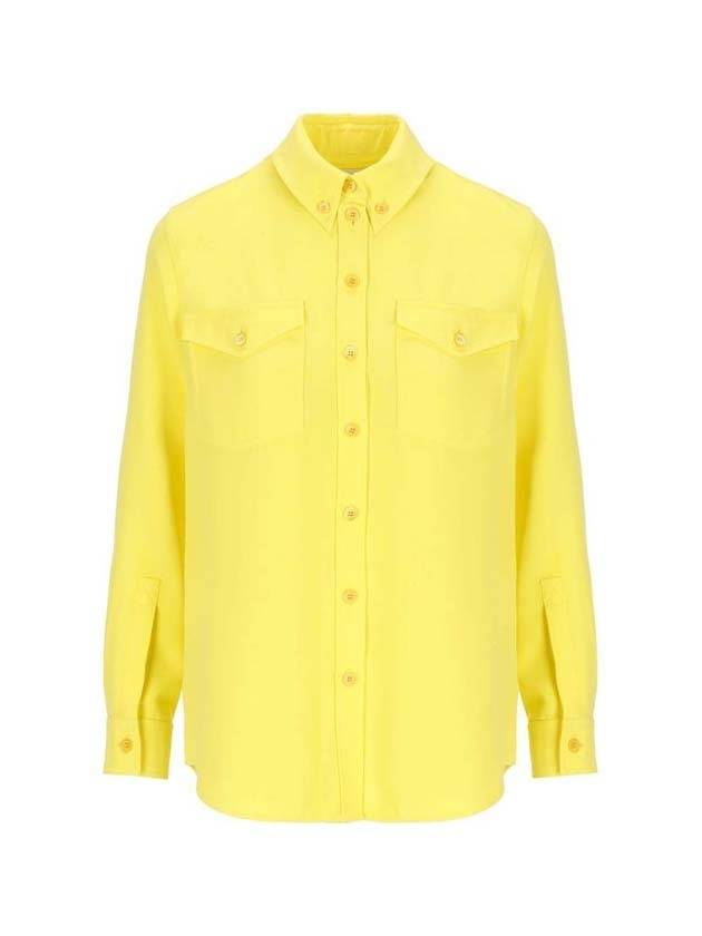 crepe shirt yellow - BURBERRY - BALAAN 1