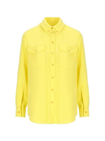 crepe shirt yellow - BURBERRY - BALAAN 1