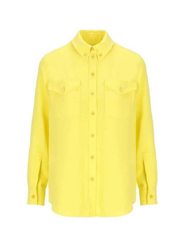 crepe shirt yellow - BURBERRY - BALAAN 1