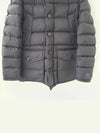 Cluny Long Down Jacket Black - MONCLER - BALAAN 6