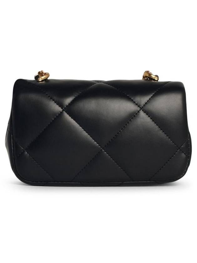 Kira Diamond Quilted Flap Cross Bag Black - TORY BURCH - BALAAN 4