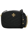 Chevron Kira Small Camera Cross Bag Black - TORY BURCH - BALAAN 4