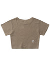 NAMIB WAFFLE CROP TOP KHAKI - FREAKISH BUILDING - BALAAN 2