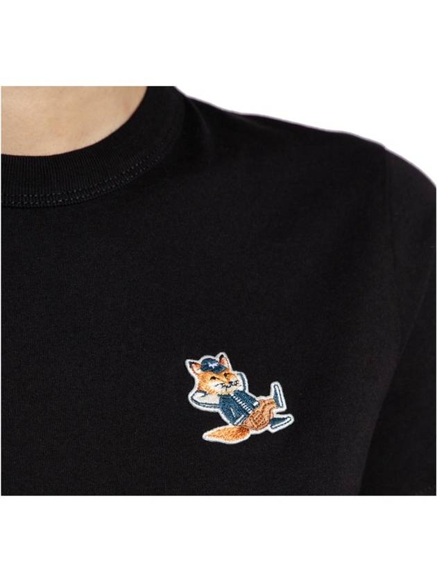 Dressed Fox Patch Short Sleeve T-Shirt Black - MAISON KITSUNE - BALAAN 6