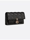 Lady Chain Canage Lambskin Pouch Bag Black - DIOR - BALAAN 3