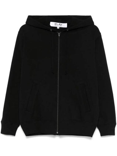 Back Heart Zip-Up Hoodie Black - COMME DES GARCONS - BALAAN 1