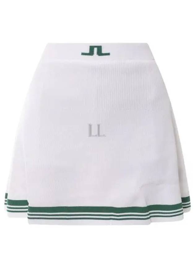 Women's Frida Striped Knit Skirt White - J.LINDEBERG - BALAAN 2