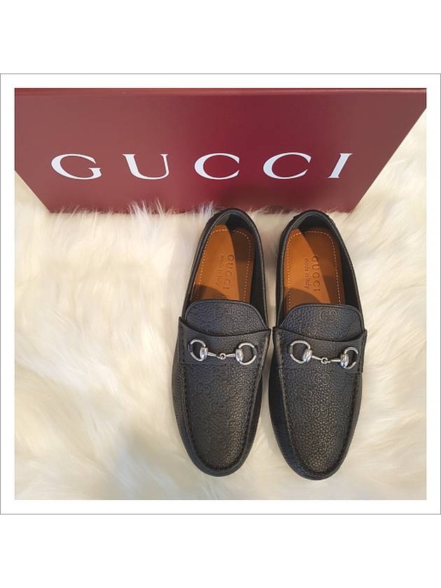 Horsebit Leather Driving Shoes Black - GUCCI - BALAAN 3