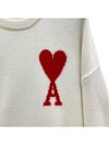 Big heart logo knit BFUKS002 154 - AMI - BALAAN 4