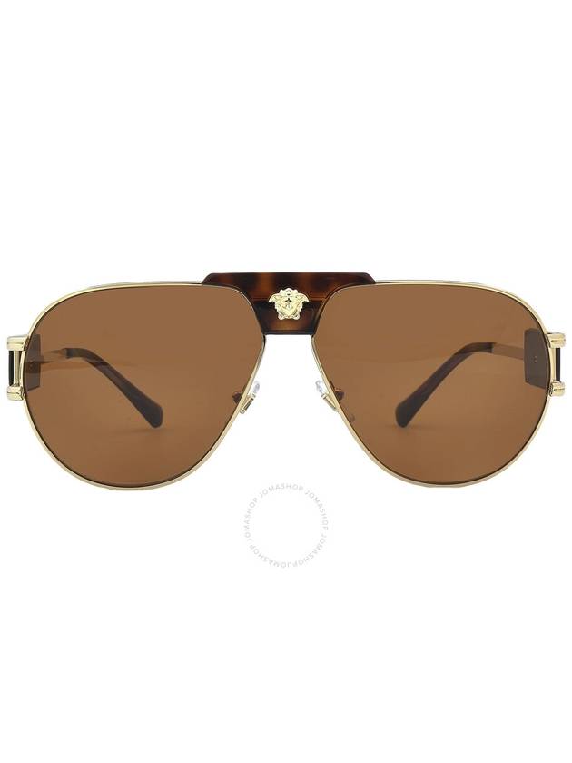 Versace Brown Pilot Men's Sunglasses VE2252 147073 63 - VERSACE - BALAAN 1