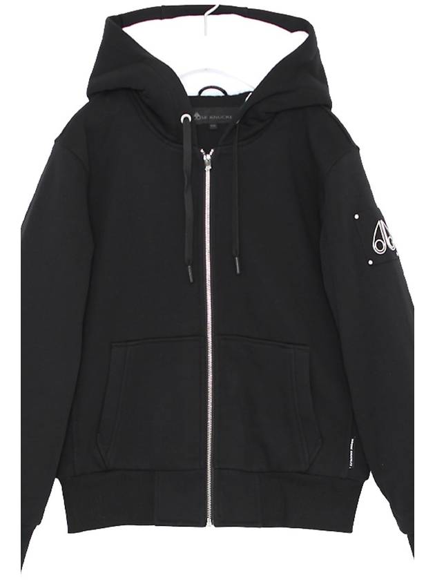 Classic Bunny 2 Zip Up Hoodie White Lining Black - MOOSE KNUCKLES - BALAAN 3