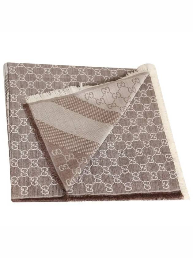 GG Jacquard Square Muffler Grey - GUCCI - BALAAN 2