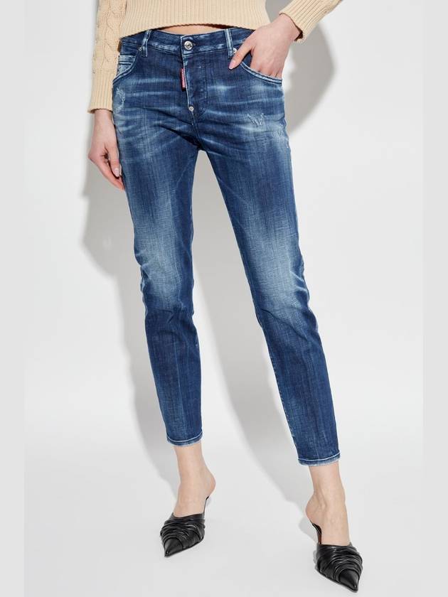 Cool Girl Dark Milky Wash Jeans Navy - DSQUARED2 - BALAAN 4