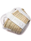 Sense Small Raffia Tote Bag Beige White - CHLOE - BALAAN 6