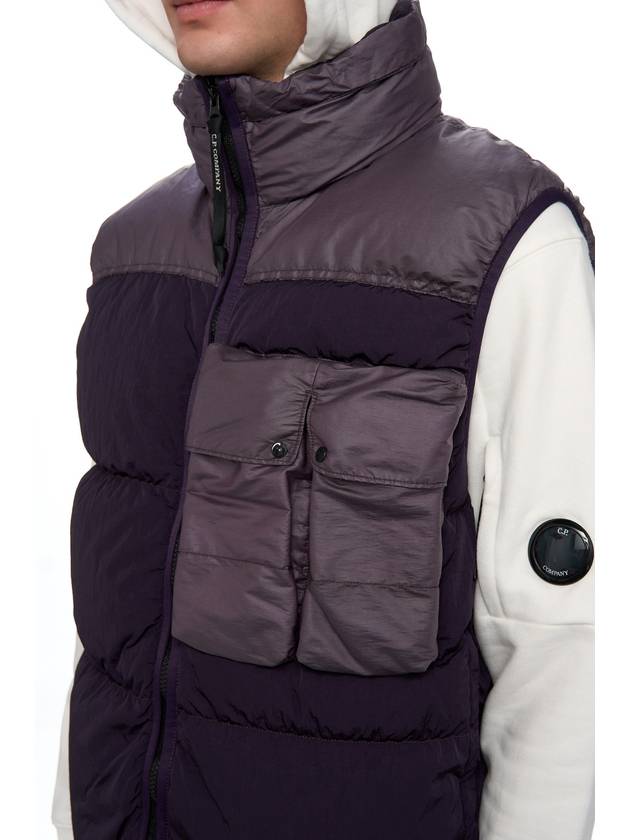 Eco Chrome-R Mixed Down Vest Purple - CP COMPANY - BALAAN 5