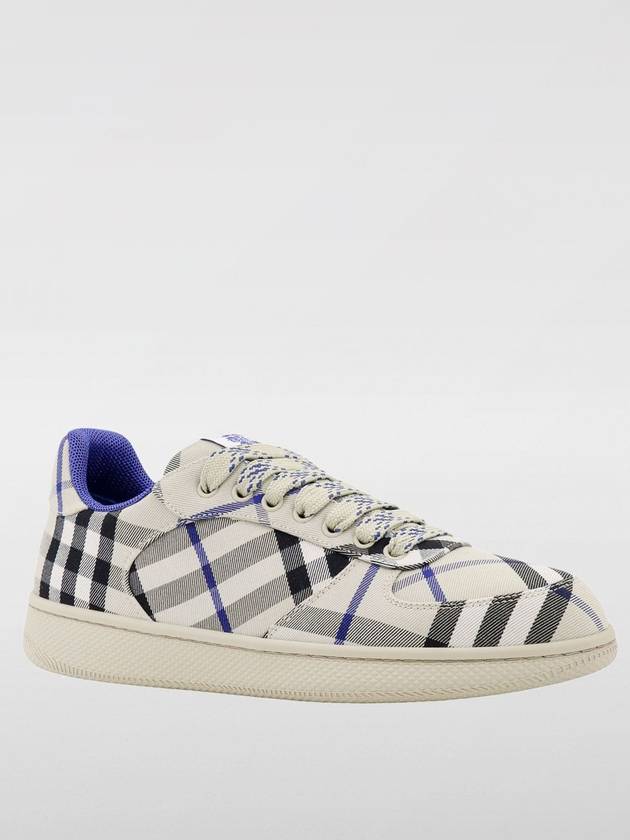 Check Terrace Low Top Sneakers Lichen - BURBERRY - BALAAN 3