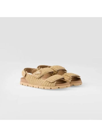 Woven Fabric Sandals 1X440N2C2TF001 - PRADA - BALAAN 1